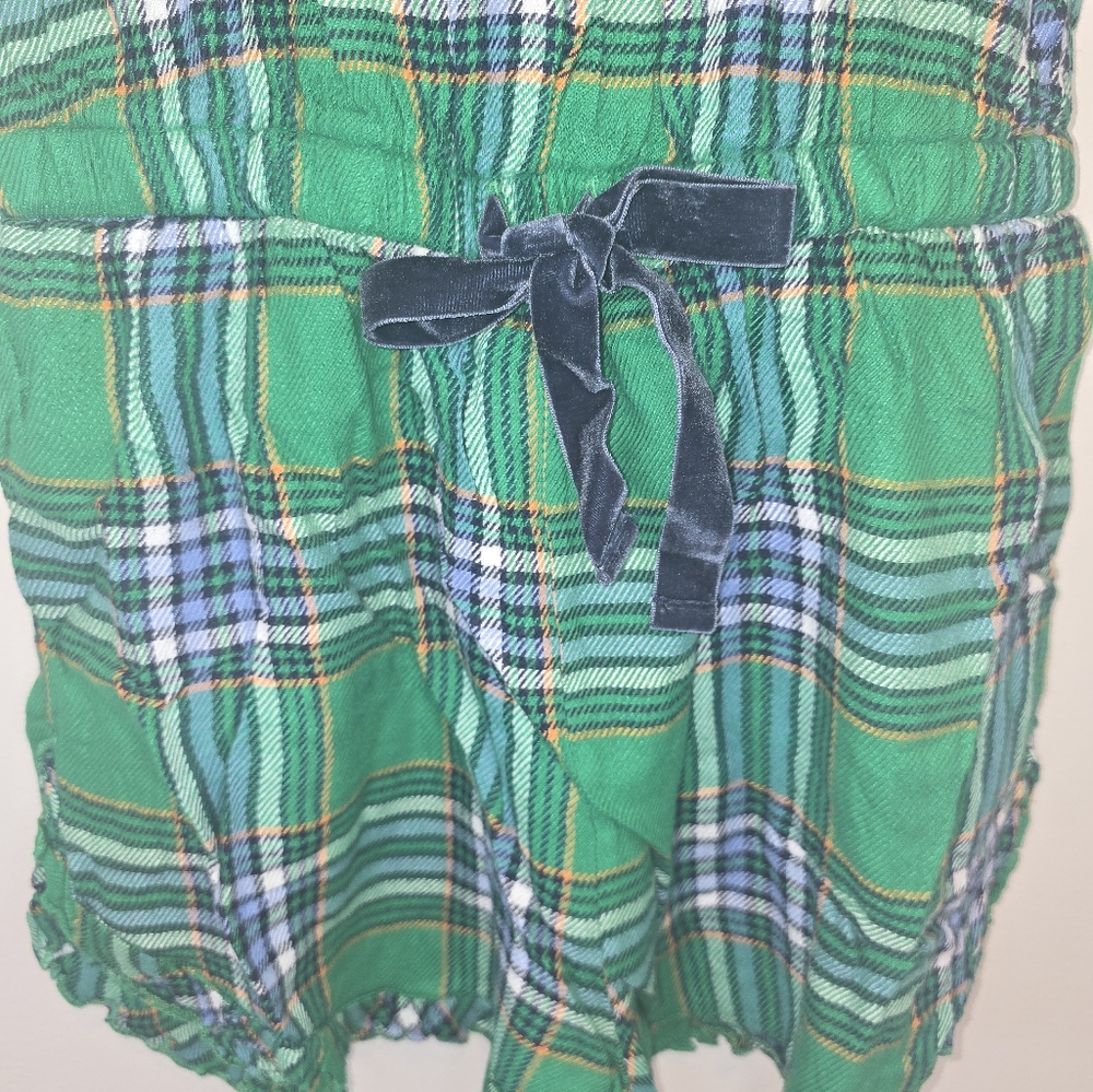 Aerie Sleepwear Romper in Green Plaid Small, Nwt. Perfect For The Holiday! - Picture 3 of 6